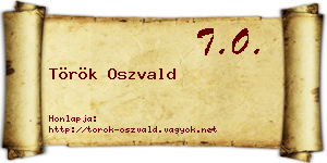 Török Oszvald névjegykártya
